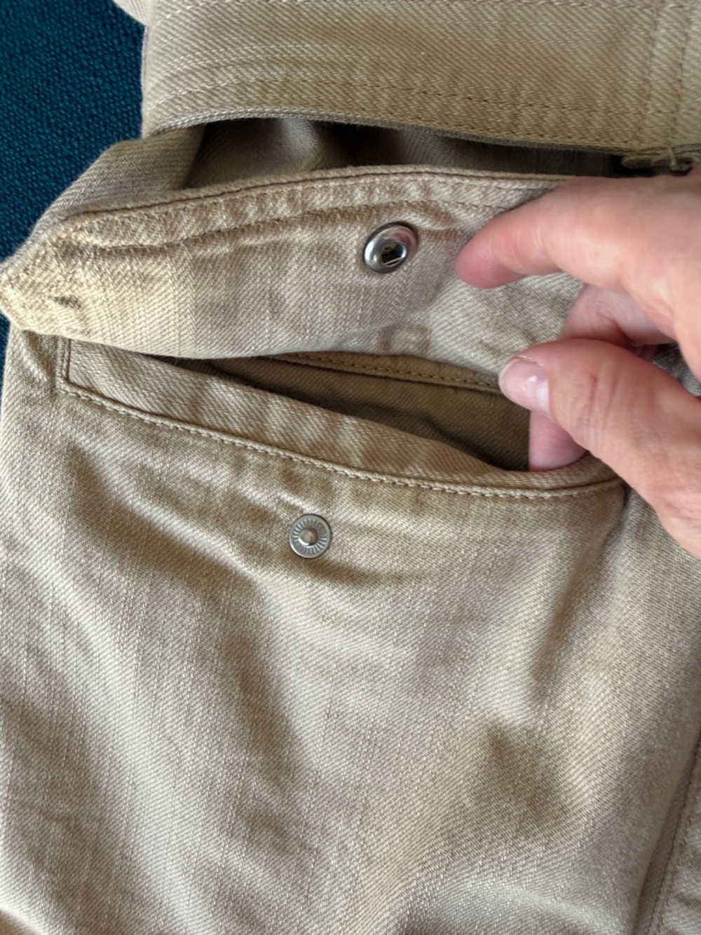 H&M Beige Utility Jacket with D-Ring Belt - Picture 5 of 9